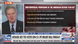 Senator John Kennedy Calls Pork-Laden COVID Relief Bill "Spending Porn"