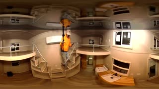 Virtual 360 fly video of tiny house