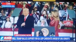Trump intro georgia rally