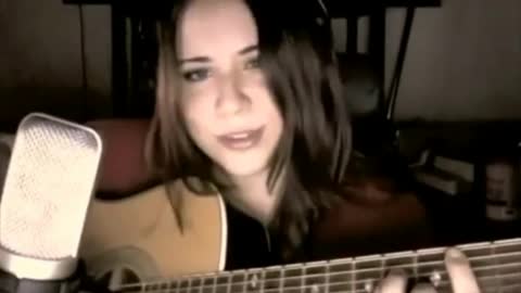 The girl sang a beautiful song from the legendary game Skayrim