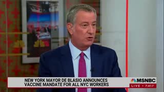 APPALLING Statement By Bill De Blasio: “We’re Not Going To Pay People Unless They’re Vaccinated”