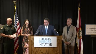 Governor Ron DeSantis Thanks First Responders in Pensacola with $1,000 Bonuses