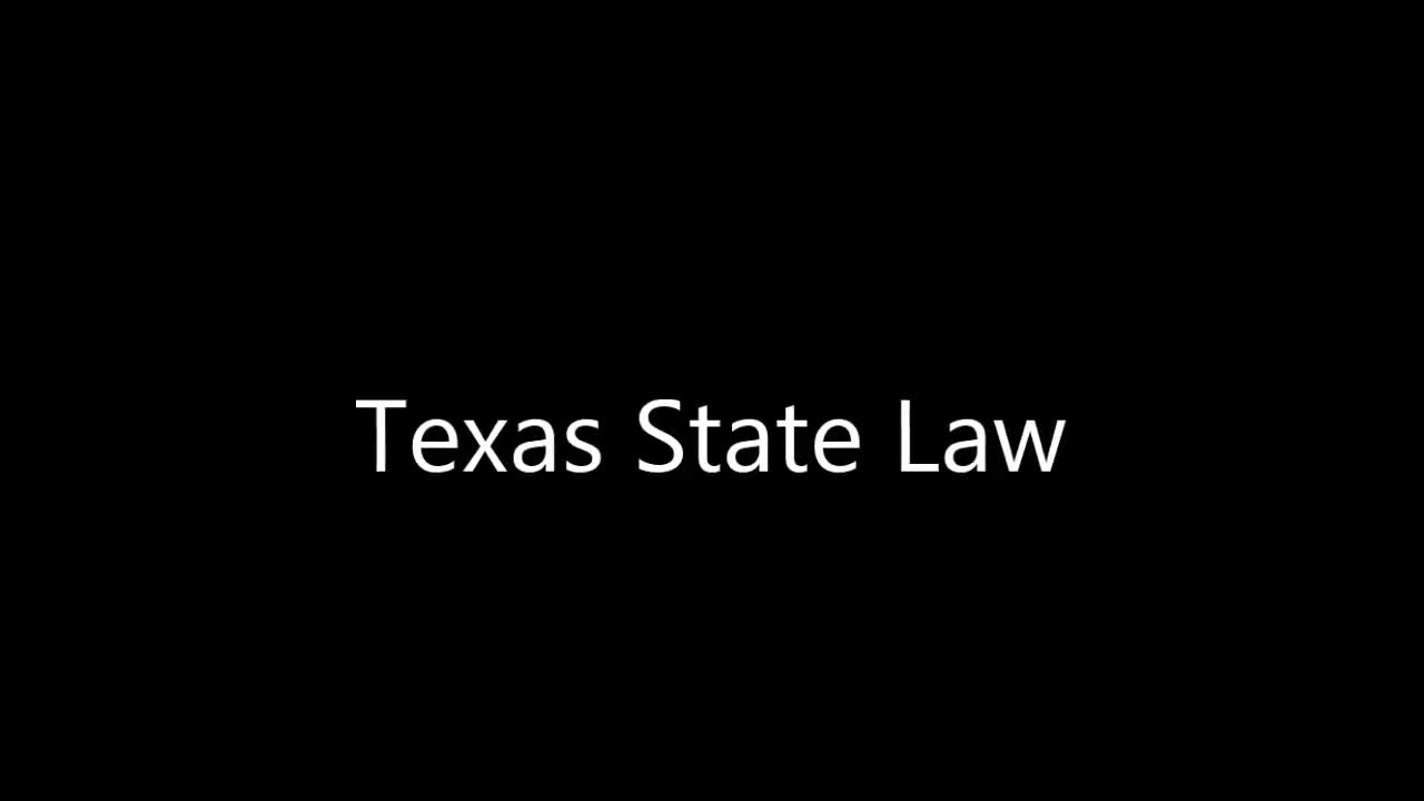 Awesome New Texas State Law