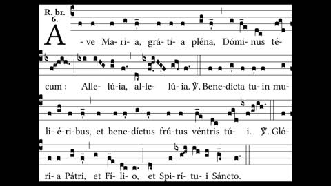 Ave Maria - responsorium brevis, Tempore Paschali