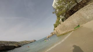 Throwing GoPro Camera into the air