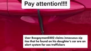 Be Alert! Sex Traffickers are Tagging Vehicles of Unsuspecting Vulnerable People