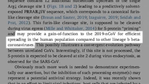 Gain-of-function to 2019-nCoV for effective spreading in the human population - Francis Boyle