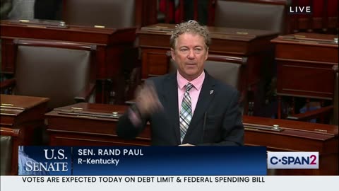 Dr. Rand Paul Calls for a Yes Vote on His Conservative Alternative to the Biden McCarthy Deal