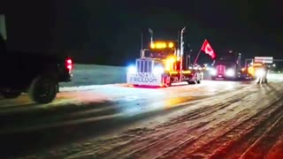LOVE MY BEAUTIFUL CANADIAN TRUCKERS HOLDING THE LINE AGAINST MANDATES!!!