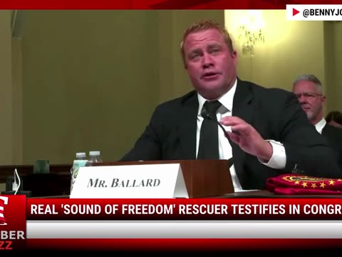 Watch: Real 'Sound Of Freedom' Rescuer Testifies In Congress
