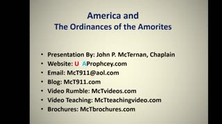 Bible Teaching: America and the Ordinances of the Amorites