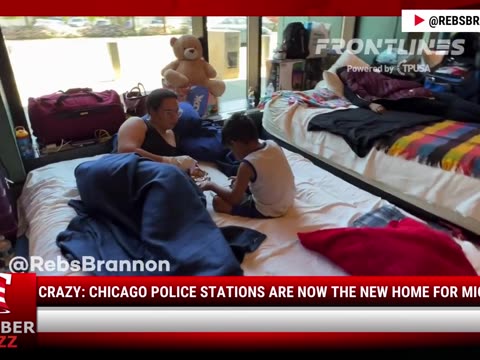 Watch: Crazy: Chicago Police Stations Are Now The New Home For Migrants