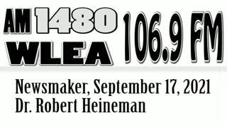 Wlea Newsmaker, September 17, 2021, Dr. Robert Heineman