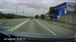 Car Pushed into Oncoming Traffic
