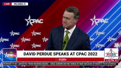 David Perdue Full Speech at CPAC 2022 in Orlando