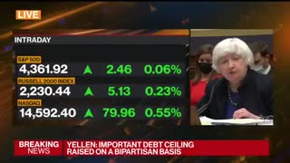 Treasury Secretary Janet Yellen calls for the elimination of the debt limit.