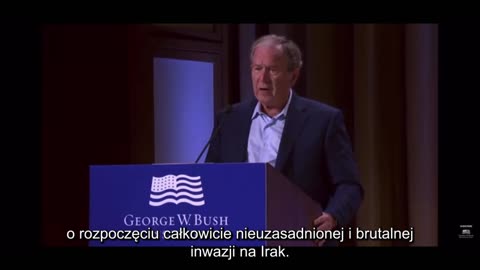 prezydent George W. Bush przypadkowo przyznaje, że wojna w Iraku była „nieuzasadniona i brutalna”
