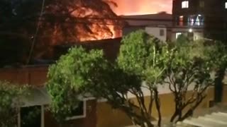 Incendio barrio Girardot Bucaramanga