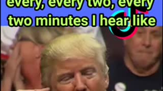 Donald Trump funny with mic