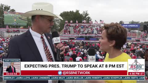 Mark Finchem RSBN Interview at Iowa Trump Rally 10/9/2021