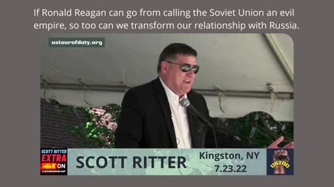 Scott Ritter in Kingston, NY: How to avoid nuclear annihilation