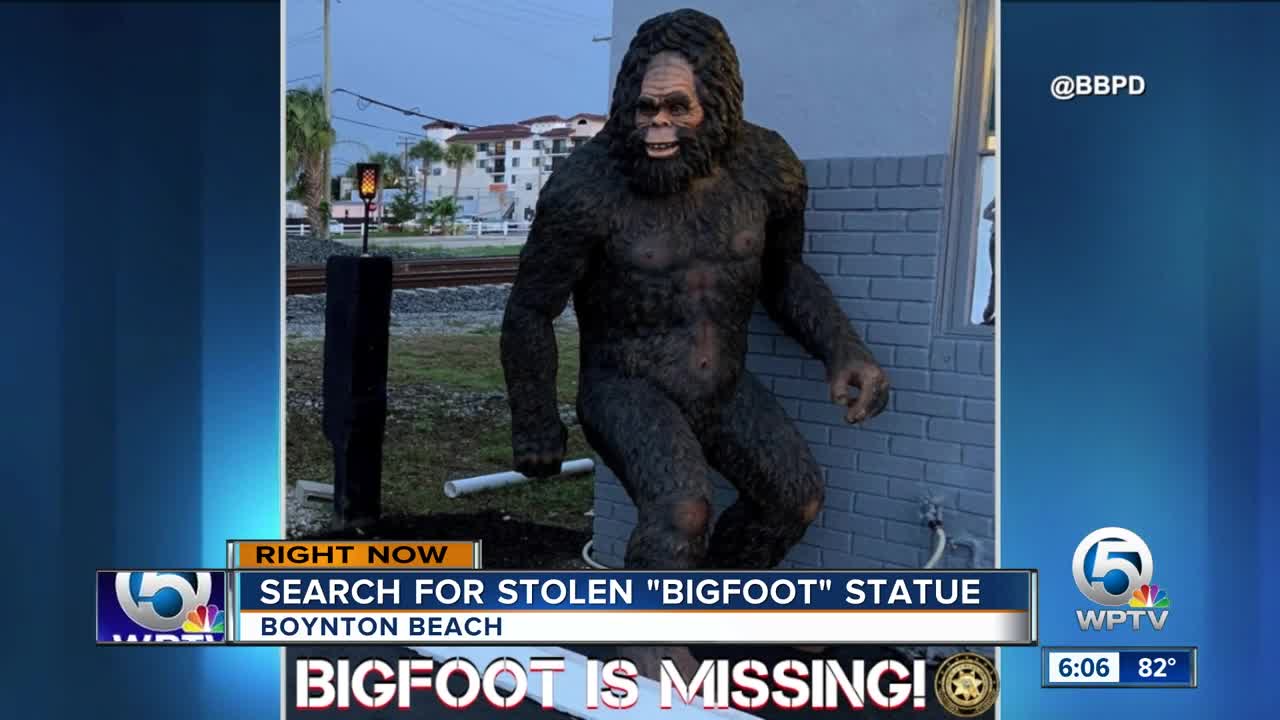 8-foot, 300-pound Bigfoot statue stolen in Boynton Beach