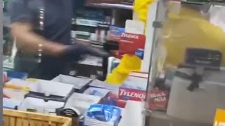 Thug Gets INSTANT Karma After Trying to Rob Asian-Owned Store