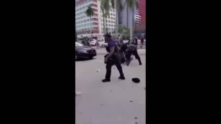 Skateboarder protest in Miami descends into chaos, Columbus statue vandalized