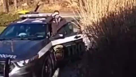 State Trooper Follows Man To His Home Over NO MASK!