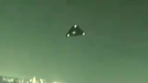 Triangle UFO Over City