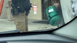 Police Officer Provides Homeless Man With Warmth for Winter