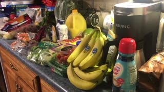 Large family grocery haul