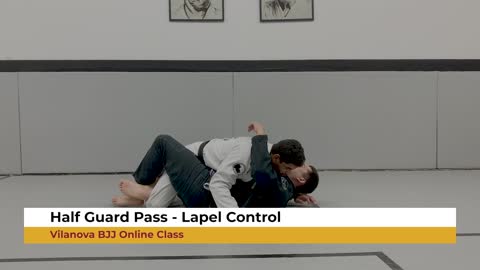 Half Guard Pass - Lapel Control