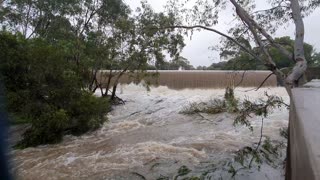 Coburg Lake Reserve Waterfall After Heavy Rain