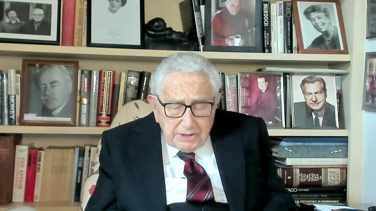 Henry Kissinger Speaker at DAVOS 2023 WEF. Gives a Perspectives on War