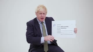Boris Johnson answers questions about brexit.