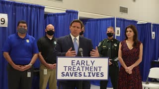Gov DeSantis Opens New Monoclonal Antibody Treatment State Site in Charlotte County