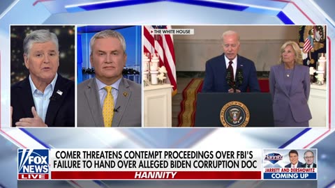 Comer threatens contempt proceedings over FBI's failure to deliver alleged Biden doc