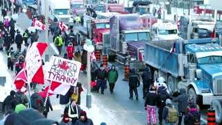 Truckers protest Canada's vaccine mandates
