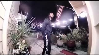 Video of Richard Sherman trying to break into a house.