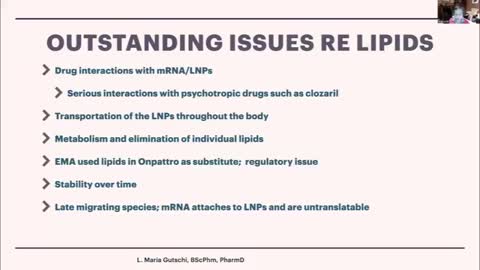 MARIA GUTSCHI - REVIEW OF QUALITY ISSUES WITH MRNA INJECTIONS 5 NOV 2022