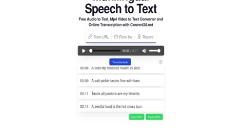 Conversor de áudio para texto - online grátis 
