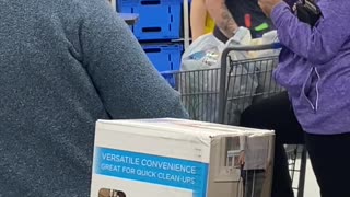 Woman Spits on Walmart Worker