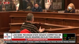 Witness #6 testifies at Michigan House Oversight Committee hearing on 2020 Election. Dec. 2, 2020.