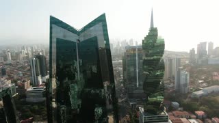 Two Modern Buildings With Glass Exterior