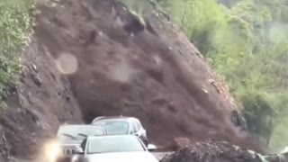 landslide close call