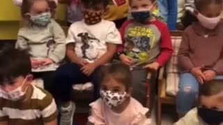 Sickening Video Shows Children Being Forced to Sing Pro-Mask Song