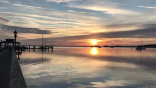Florida sunrise over the St. Johns River