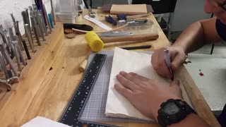 Making A Leather Book!!!