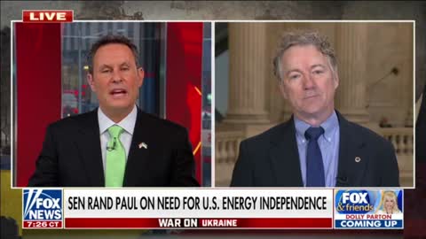 Dr. Rand Paul Joins Fox & Friends on U.S. Energy Independence and Mask Mandates - March 17, 2022